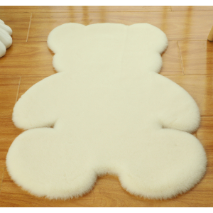Tapis de sol en fourrure en forme d'ours pour bébé