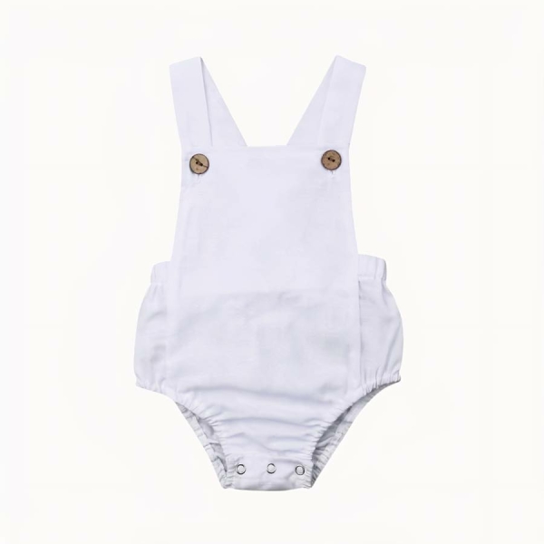 Barboteuse d'été à bretelles dos croisé pour bébé – Image 7