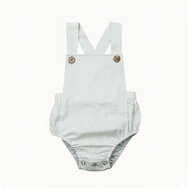 Barboteuse d'été à bretelles dos croisé pour bébé – Image 5