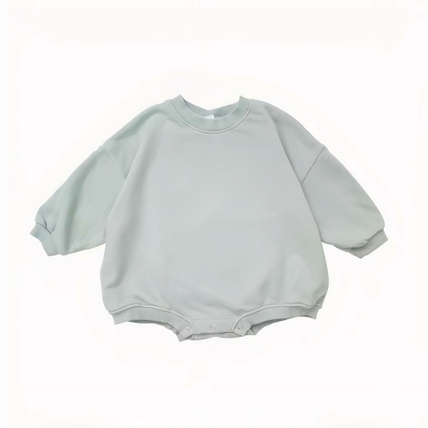 Barboteuse courte style sweat pour bébé – Image 4