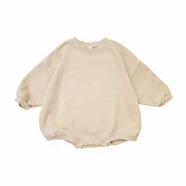 Barboteuse courte style sweat pour bébé – Image 7