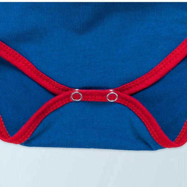 Déguisement bébé Super Man avec body manches longues et volants – Image 4