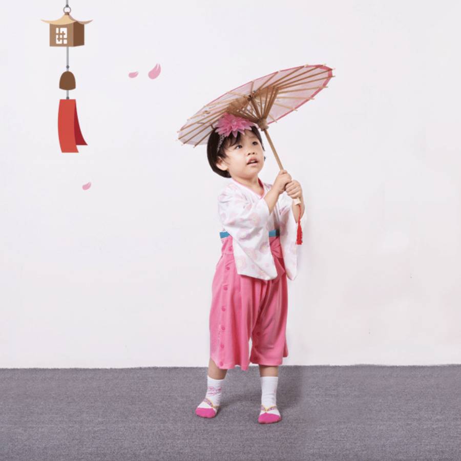 Kimono à manches longues coloré imprimé fleurs pour bébé – Image 2