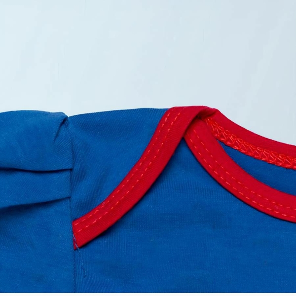 Déguisement bébé Super Man avec body manches longues et volants – Image 3